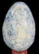 Crystal Filled Celestine (Celestite) Egg - Madagascar #66118-2